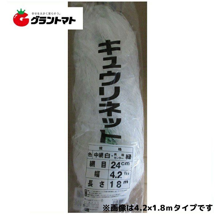 キュウリネット 白緑 24cm目×幅180cm×長さ100m 日本マタイ